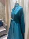 Our premium wrap-style abaya comes with matching dupatta + waist belt for that perfect modest silhouette.