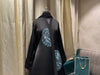 Nida Abaya with Floral Embroidery & Stone Work